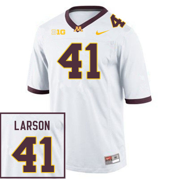 Men #41 Cade Larson Minnesota Golden Gophers College Football Jerseys Sale-White